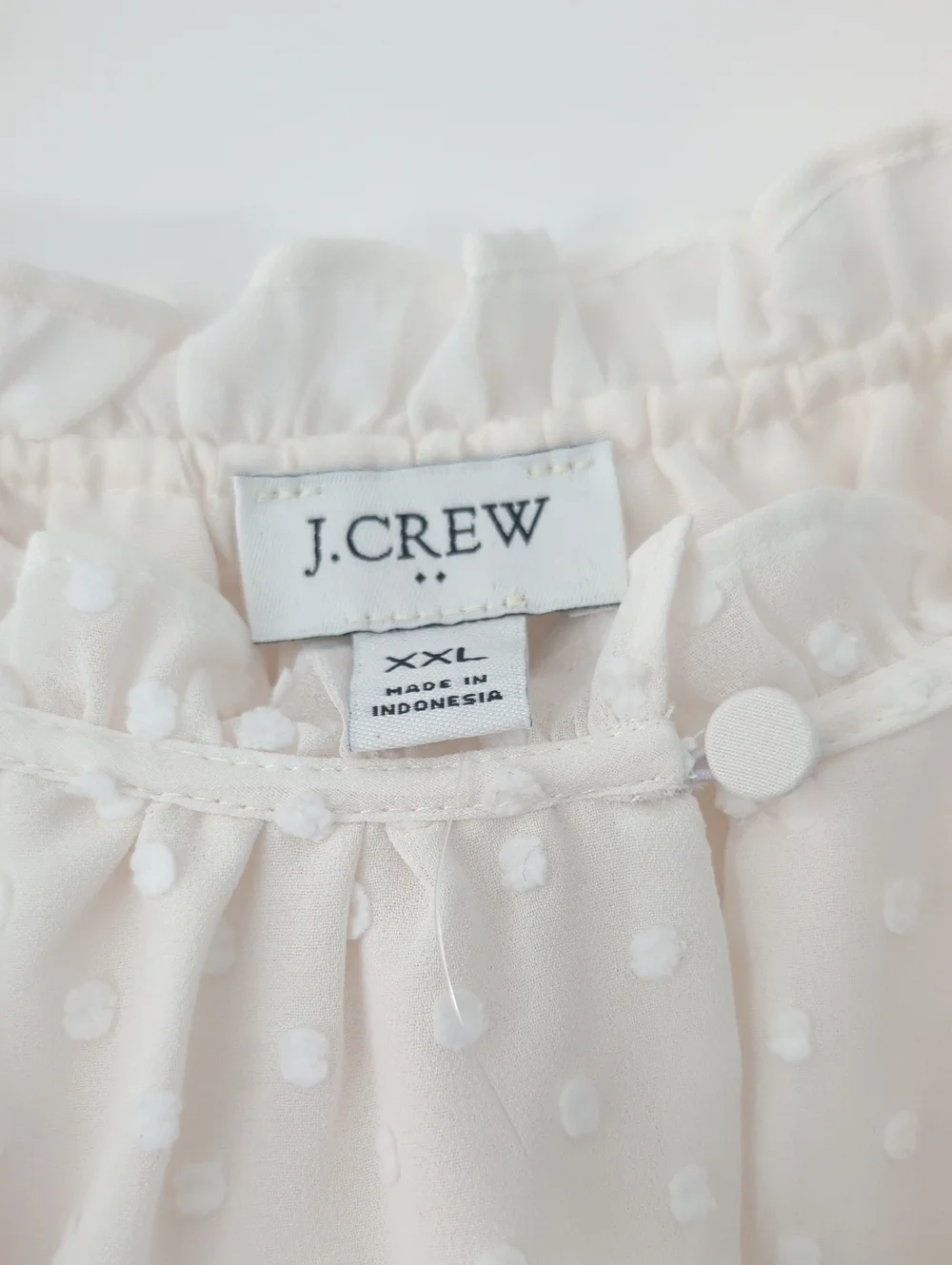 NWT J. Crew Factory Cream Swiss Dot Short